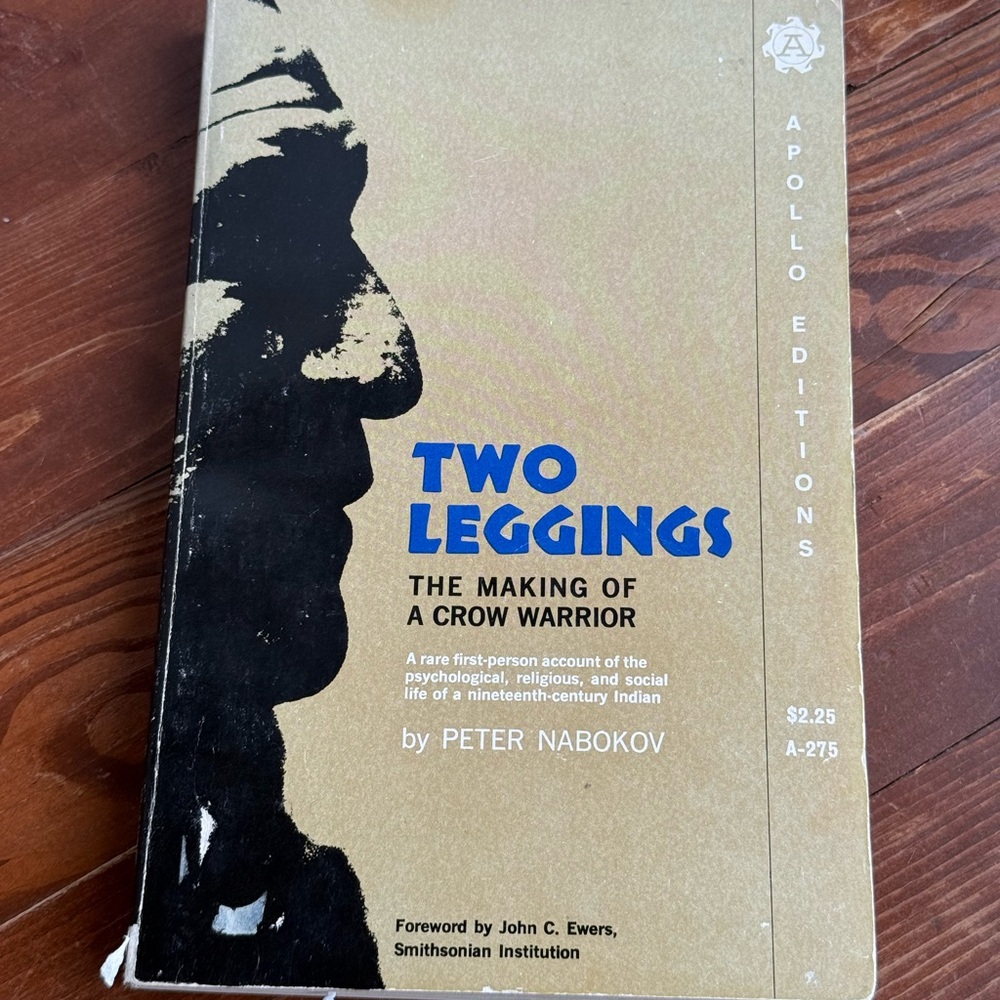 Vintage Two Leggings Book by Peter Nabokov Crow Warrior Book